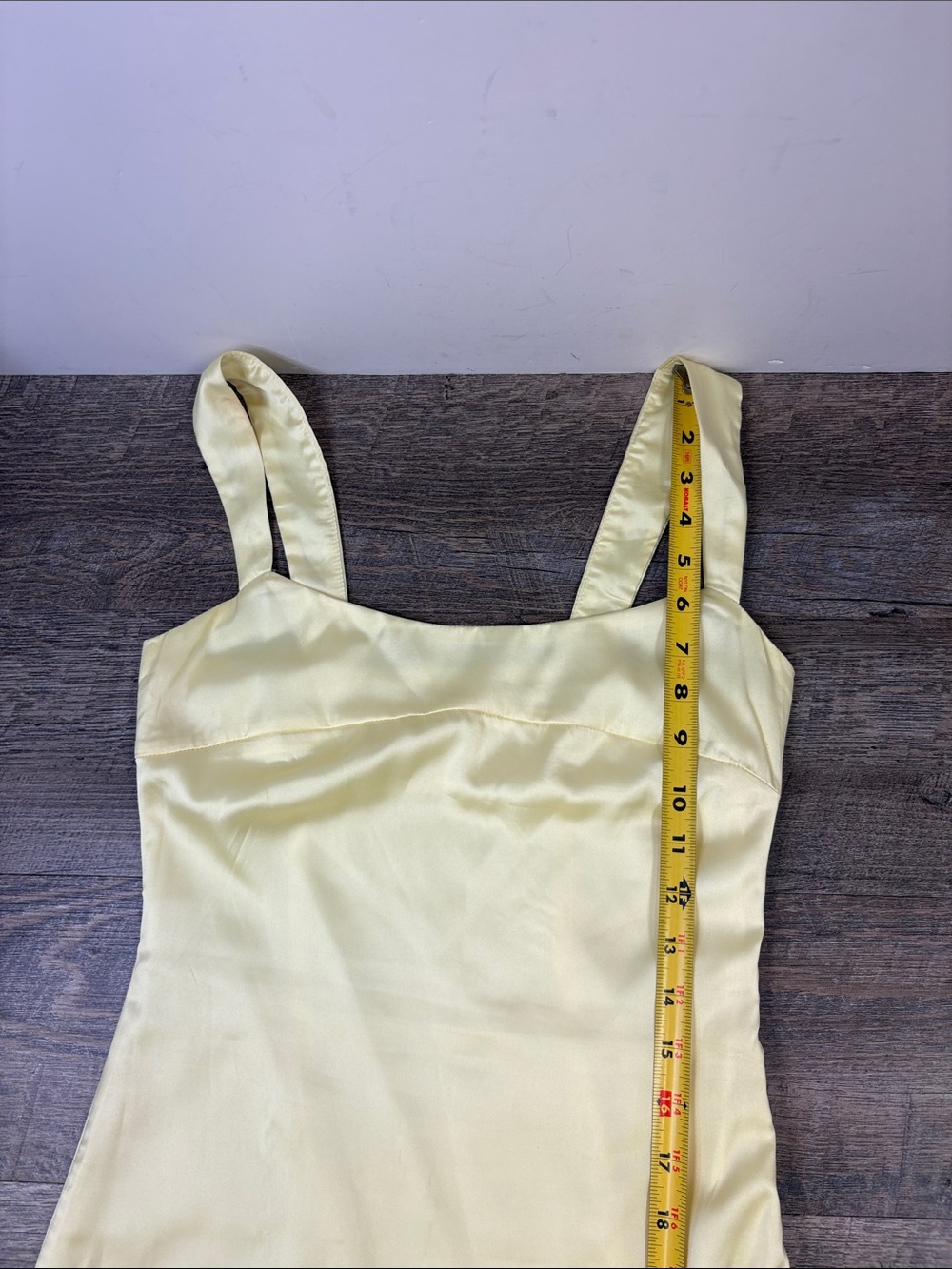 Peppermayo Odette Satin Mini Dress Butter Yellow Size US 2 - Picture 10 of 11